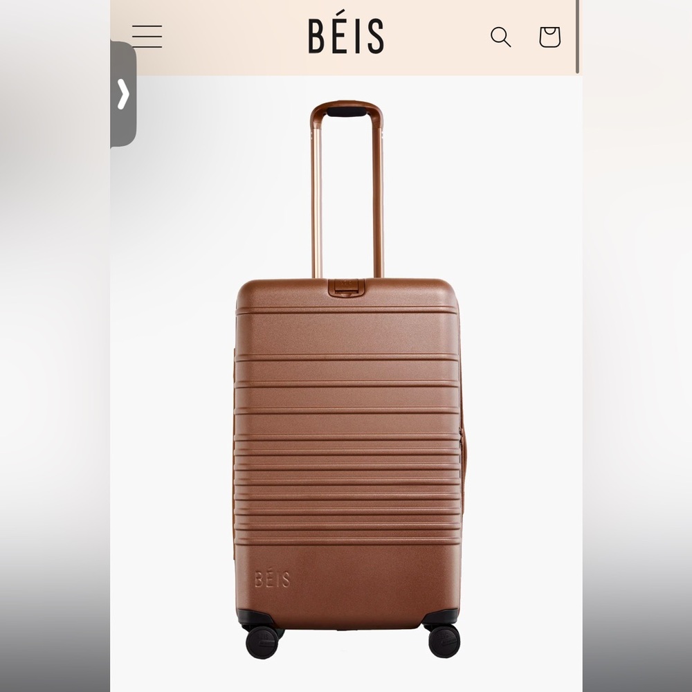 NWT still in box! Beis medium size luggage in maple!